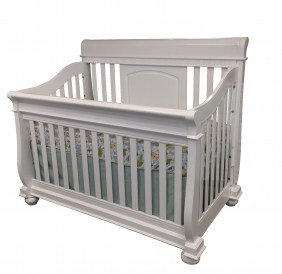 Belize crib white side view cropped